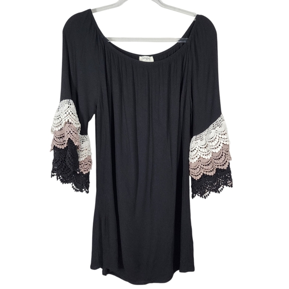 UMGEE BOHO CROCHET SLEEVES DRESS - Picture 6 of 10